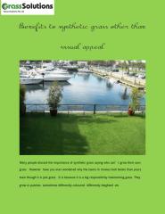 Benefits to synthetic grass other than visual appeal.pdf