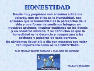 honestidad.ppt