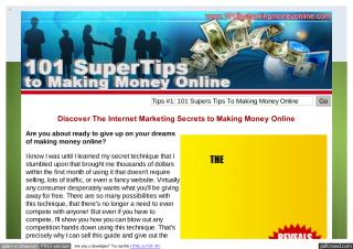 101 Tips To Making Money Online.pdf