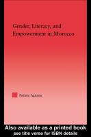 Gender, Literacy, and Empowerment in Morocco - Fatima Agnaou.pdf