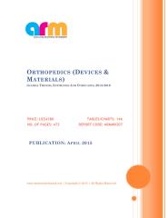 Orthopedics (Devices & Materials) - Global Trends, Estimates and Forecasts, 2013-2019.pdf