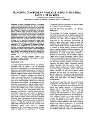 PRINCIPAL COMPONENT ANALYSIS IN MULTISPECTRAL SATELLITE IMAGE.pdf