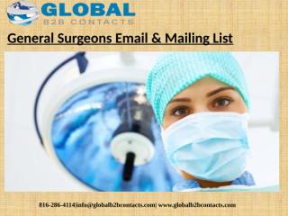 General Surgeons Email & Mailing List.pptx