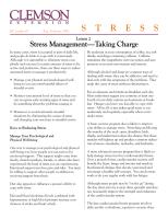 (psychology, self-help) Stress Management - Taking Charge.pdf